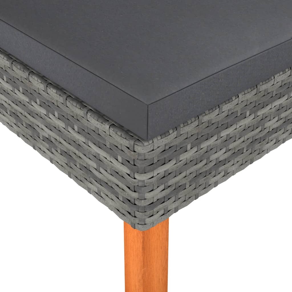 VidaXL Voetenbank Rattan & Hout - 42% Korting!