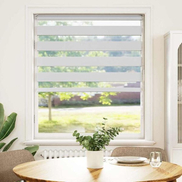 vidaXL Zebra Rolgordijn Wit 105x150cm - 61% Korting!