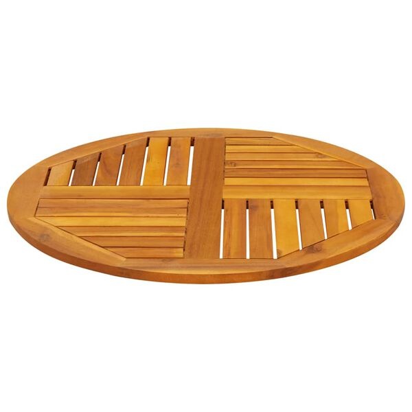 VidaXL Tafelblad Acaciahout Ø70cm - Deukjes, 68% Korting!