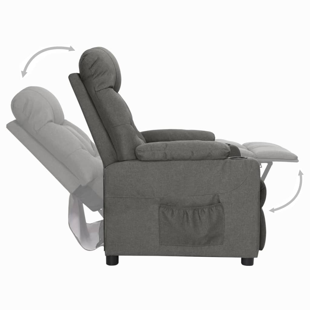 vidaXL Verstelbare Fauteuil Donkergrijs - 46% Korting!