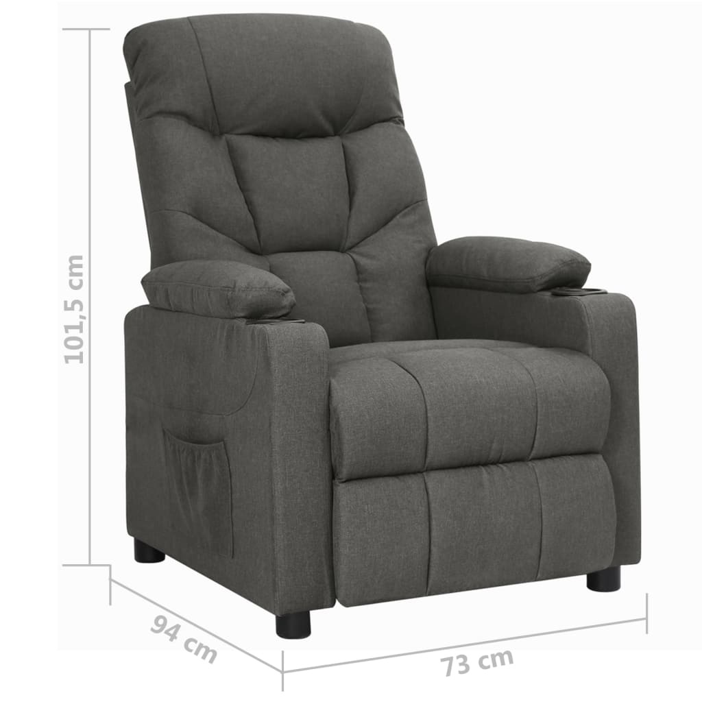 vidaXL Verstelbare Fauteuil Donkergrijs - 46% Korting!
