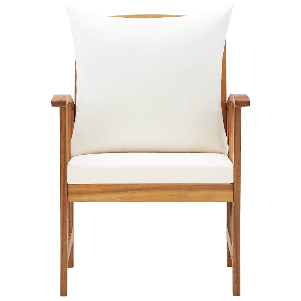 VidaXL Tuinstoelen Acaciahout + Kussens (2 st) - 46% Korting!