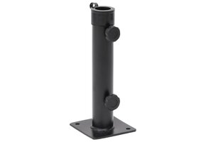 vidaXL Parasolvoet Staal Matzwart (40% Korting!) - 38/48 mm Stok