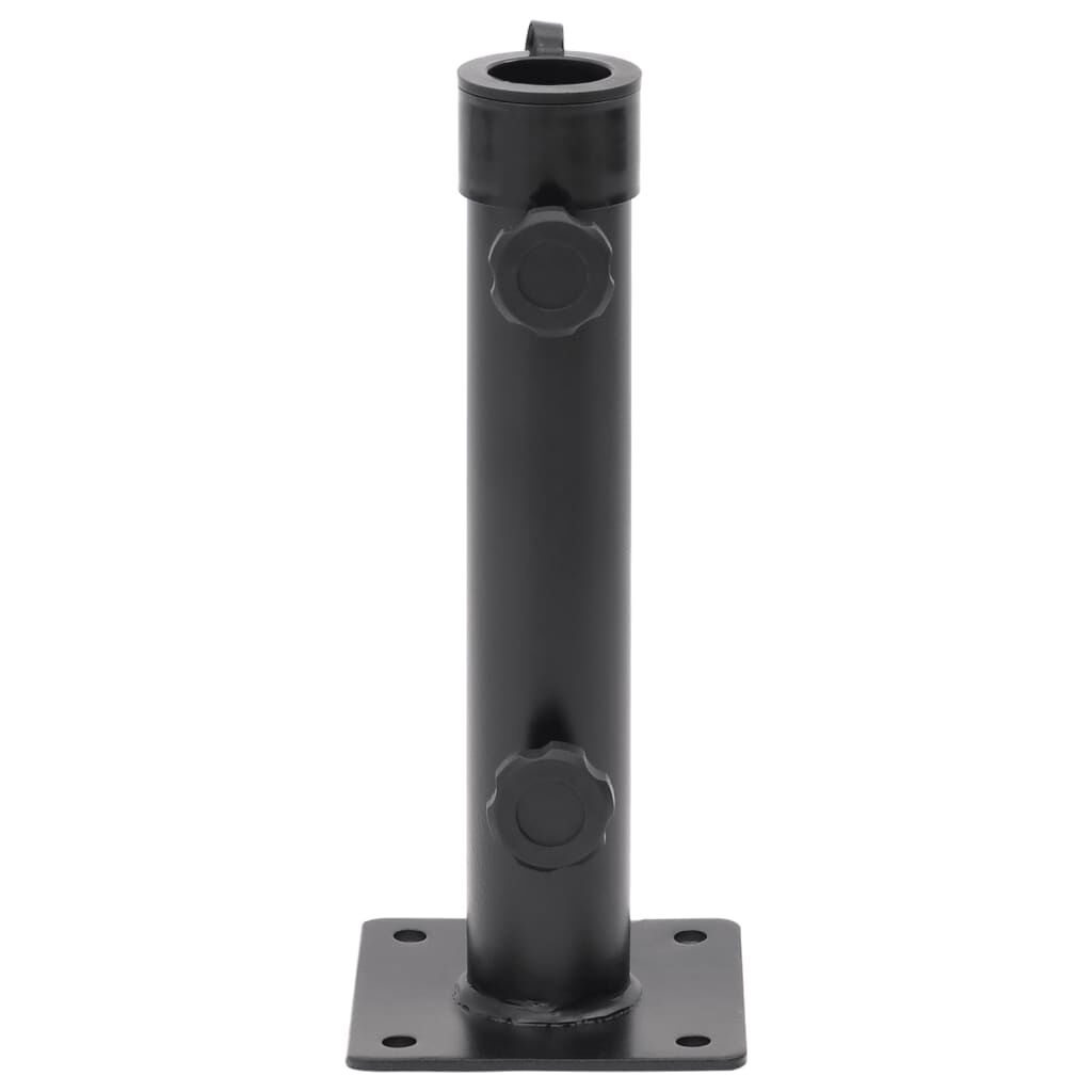 vidaXL Parasolvoet Staal Matzwart (40% Korting!) - 38/48 mm Stok