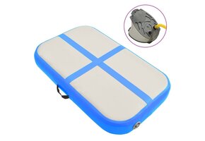 VidaXL Opblaasbare Gymnastiekmat PVC Blauw 60x100x20 cm | 56% Korting!