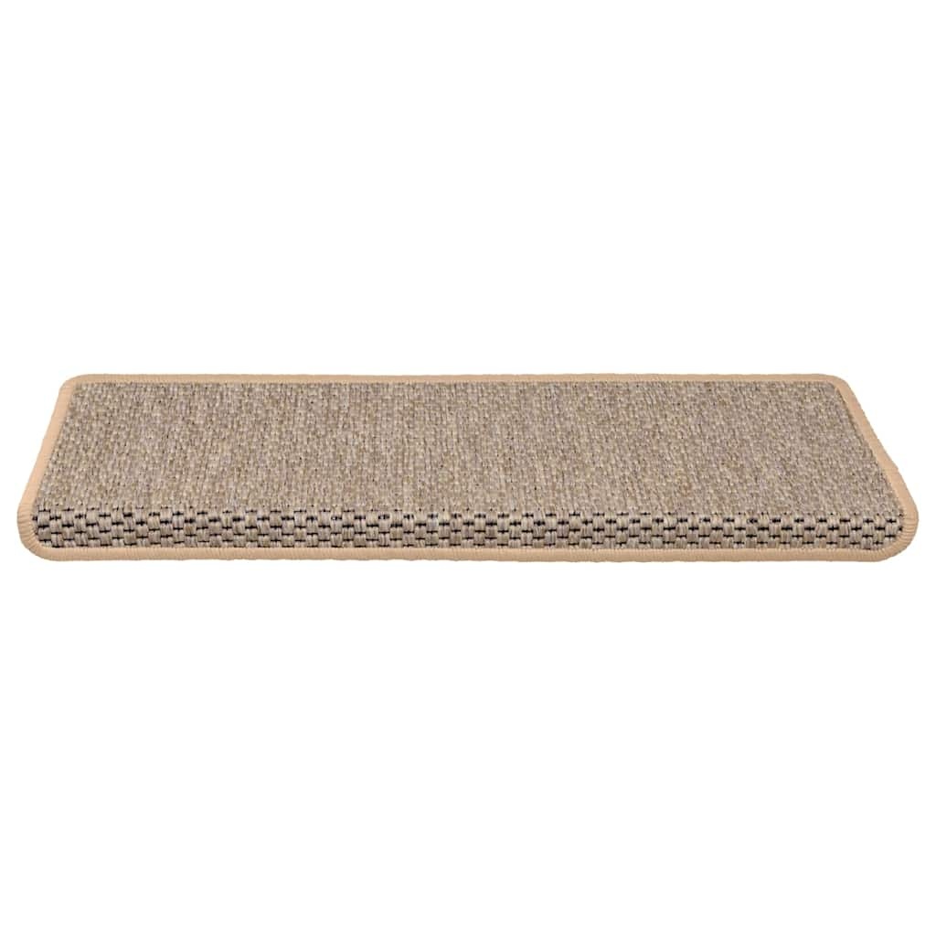 vidaXL Trapmatten Lichtbeige Sisal-look (15 stuks) - 46% Korting!