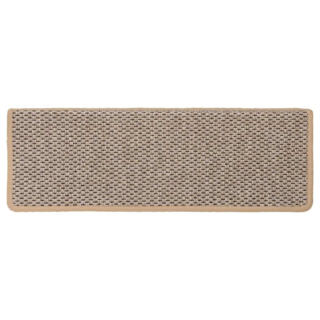 vidaXL Trapmatten Lichtbeige Sisal-look (15 stuks) - 46% Korting!
