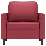 vidaXL Fauteuil Kunstleer Wijnrood - 60cm - 62% Korting - Nieuw!