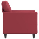 vidaXL Fauteuil Kunstleer Wijnrood - 60cm - 62% Korting - Nieuw!