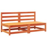 VidaXL Tuinbank Set (2x) Grenenhout - 46% Korting! Naturel