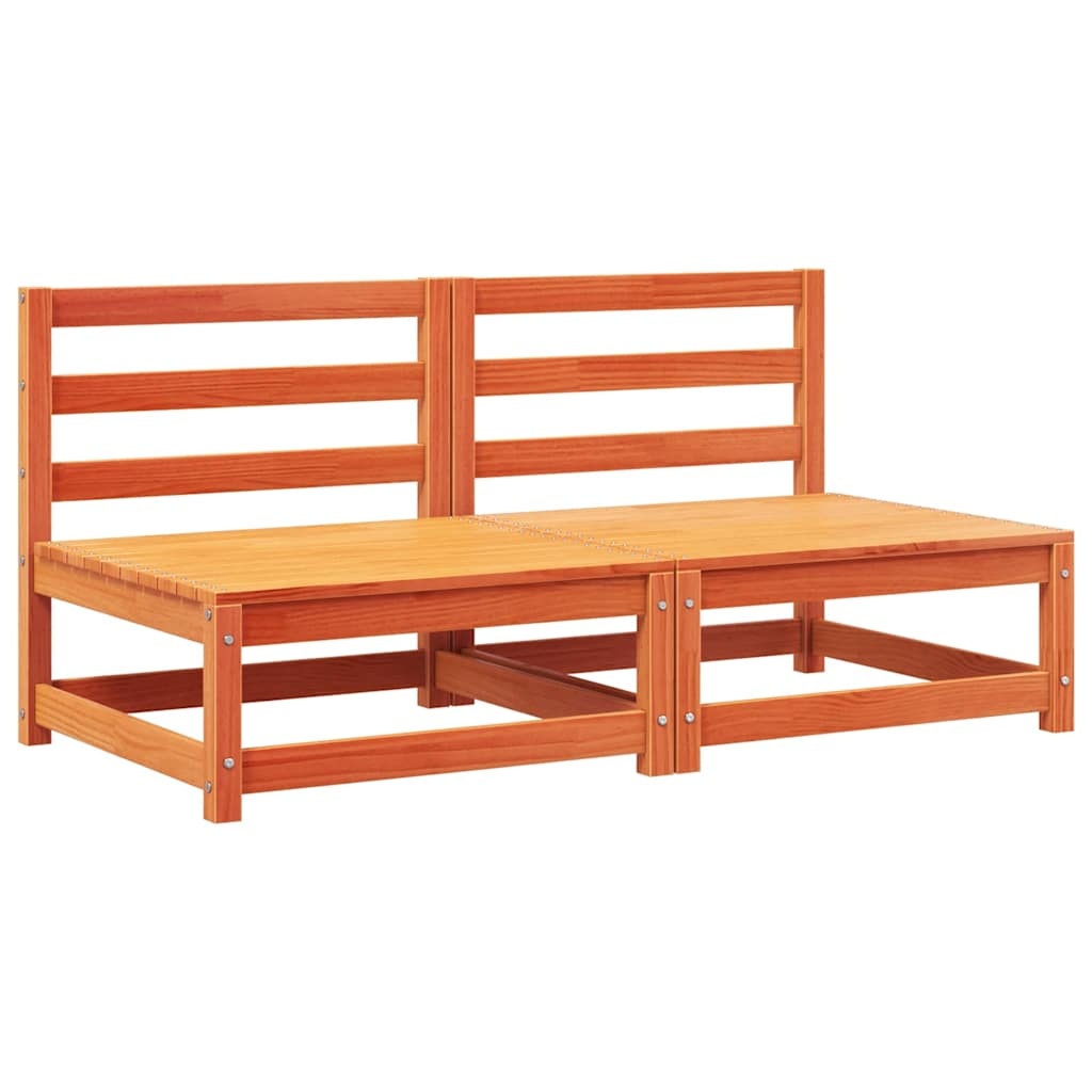 VidaXL Tuinbank Set (2x) Grenenhout - 46% Korting! Naturel