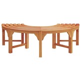 VidaXL Boom bank Bruin 160cm - Massief Eucalyptushout | 46% Korting!