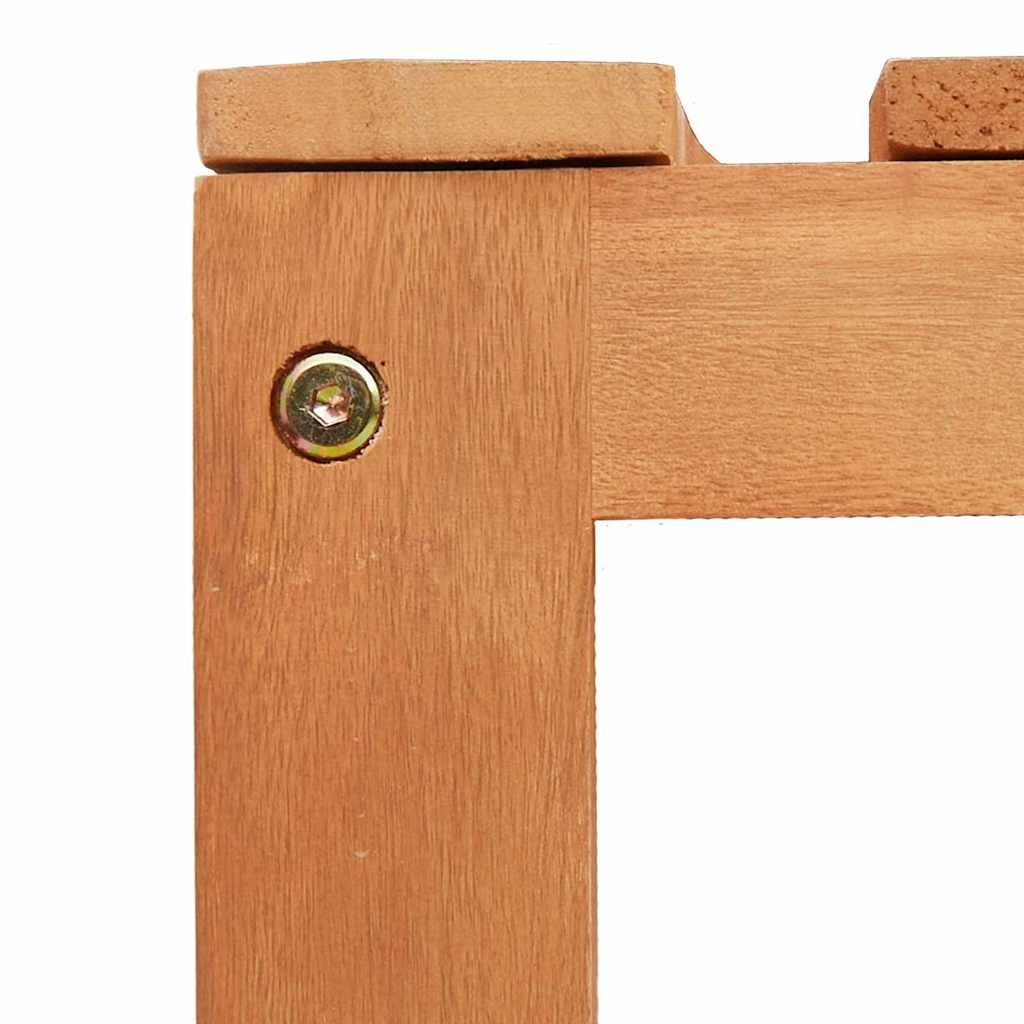 VidaXL Boom bank Bruin 160cm - Massief Eucalyptushout | 46% Korting!