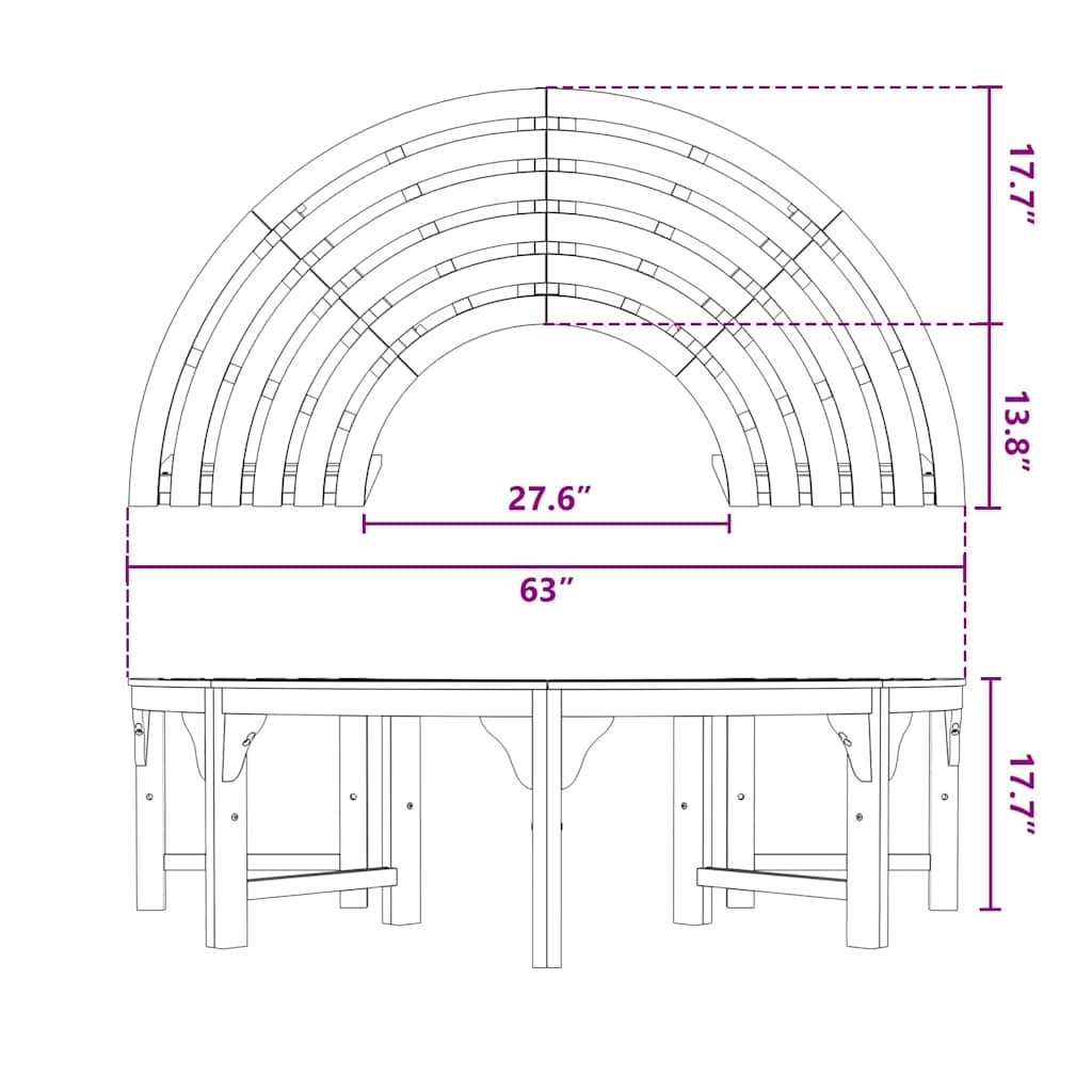 VidaXL Boom bank Bruin 160cm - Massief Eucalyptushout | 46% Korting!