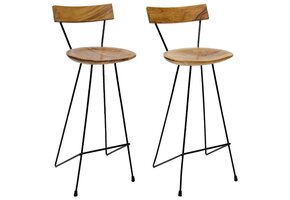 VidaXL Barkrukken Teakhout - 2 Stuks - 64% Korting!