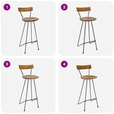 VidaXL Barkrukken Teakhout - 2 Stuks - 64% Korting!