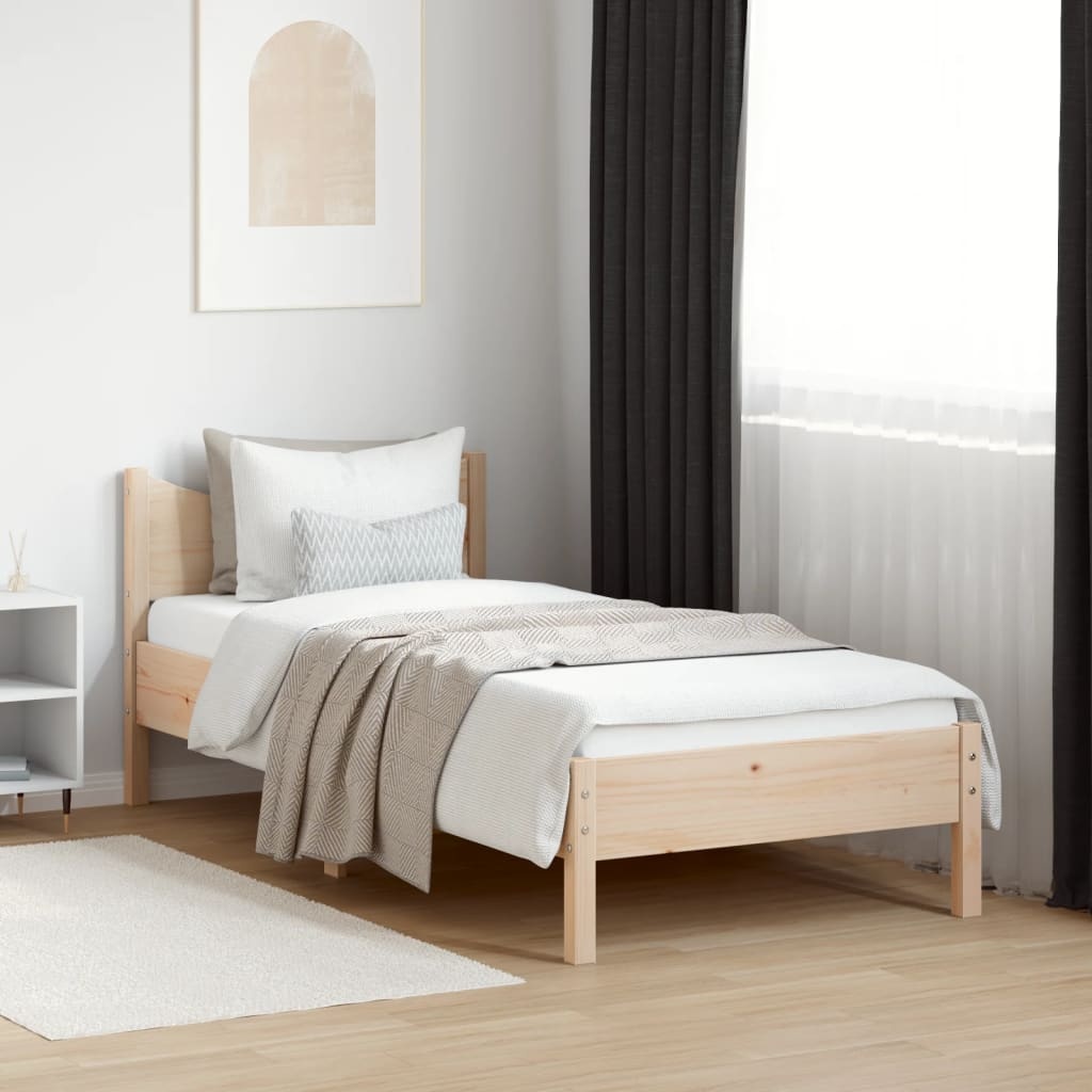 VidaXL Bedframe Massief Grenenhout 75x190cm - 41% Korting! Ongebruikt!