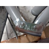 VidaXL Inklapbaar Ligbed Textileen & Aluminium Zwart/Zilver - 70% Korting!