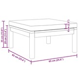 VidaXL Voetensteun Acaciahout Crèmewit Kussen - 46% Korting!