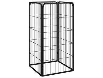 vidaXL Hondenkennel 4 Panelen - 50x100cm Zwart (46% Korting!)