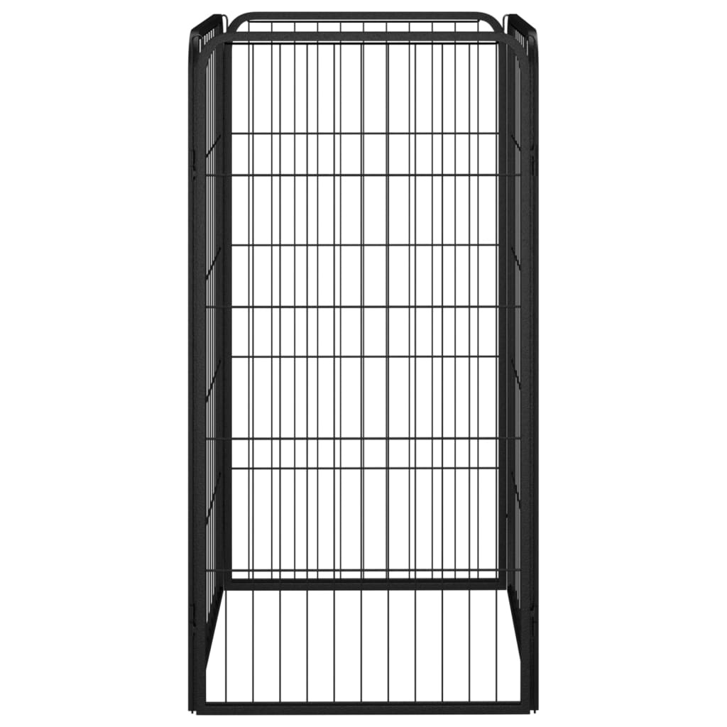 vidaXL Hondenkennel 4 Panelen - 50x100cm Zwart (46% Korting!)