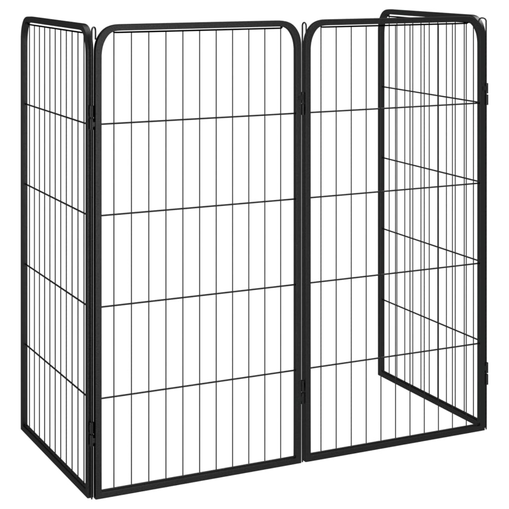 vidaXL Hondenkennel 4 Panelen - 50x100cm Zwart (46% Korting!)