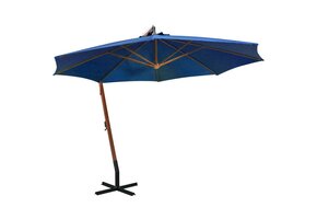 Zweefparasol Vurenhout 3.5x2.9m Azuurblauw - 56% Korting!