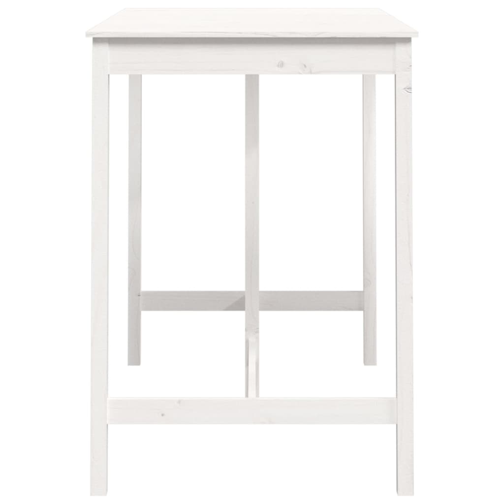 vidaXL Bartafel Massief Grenenhout Wit - 46% Korting!