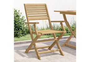VidaXL Tuinstoelen Set (4x) - 46% Korting! Inklapbaar Acaciahout