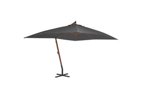 vidaXL Zweefparasol 400x300cm Antraciet - 53% Korting - Ongebruikt!