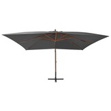 vidaXL Zweefparasol 400x300cm Antraciet - 53% Korting - Ongebruikt!