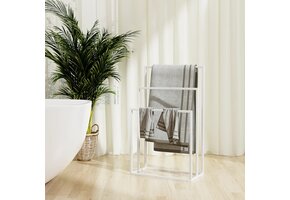 vidaXL Handdoekenrek 48x24x79 cm Wit (IJzer) - 46% Korting!