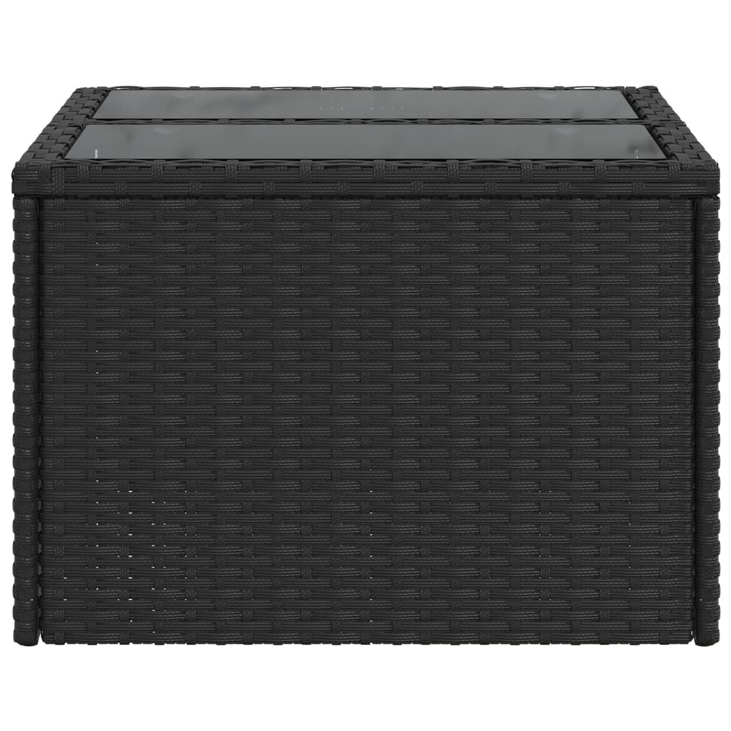 VidaXL Tuintafel Poly Rattan Zwart - 46% Korting! | Ex-display