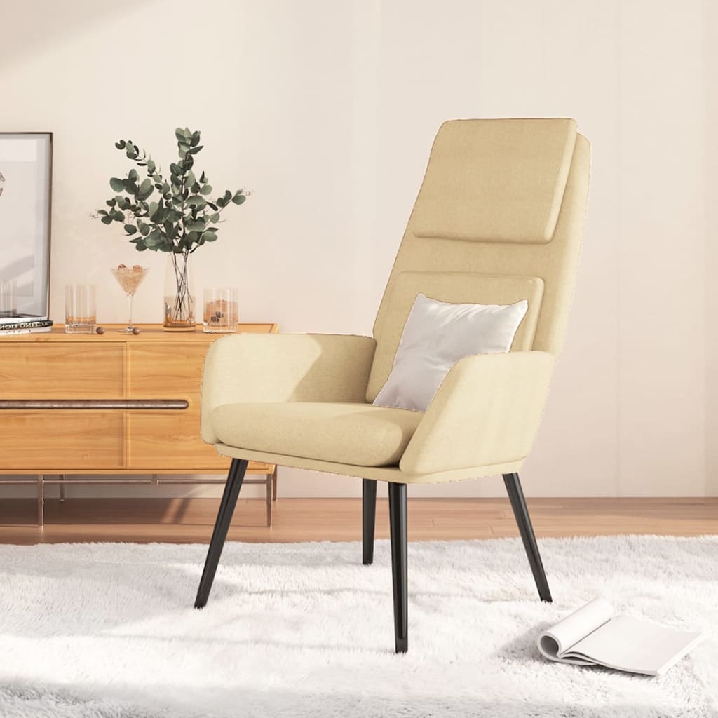 VidaXL Relaxstoel Crème - 46% Korting! Comfortabele fauteuil