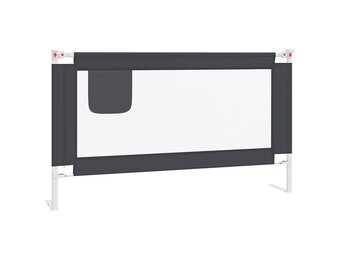 VidaXL Bedhekje Peuter 140x25cm Donkergrijs - 61% Korting!