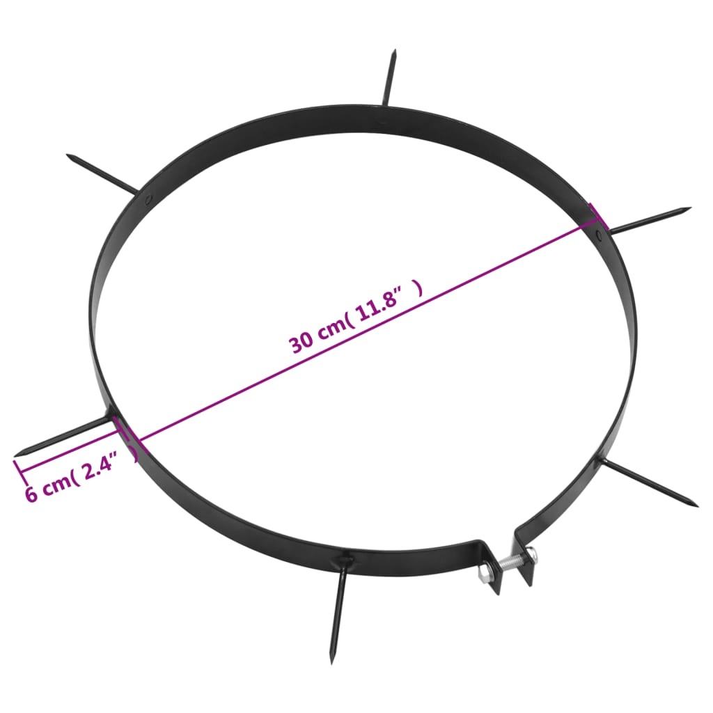 VidaXL Beluchtingsklemmen 5 st met spikes Ø 30 cm - 46% Korting!
