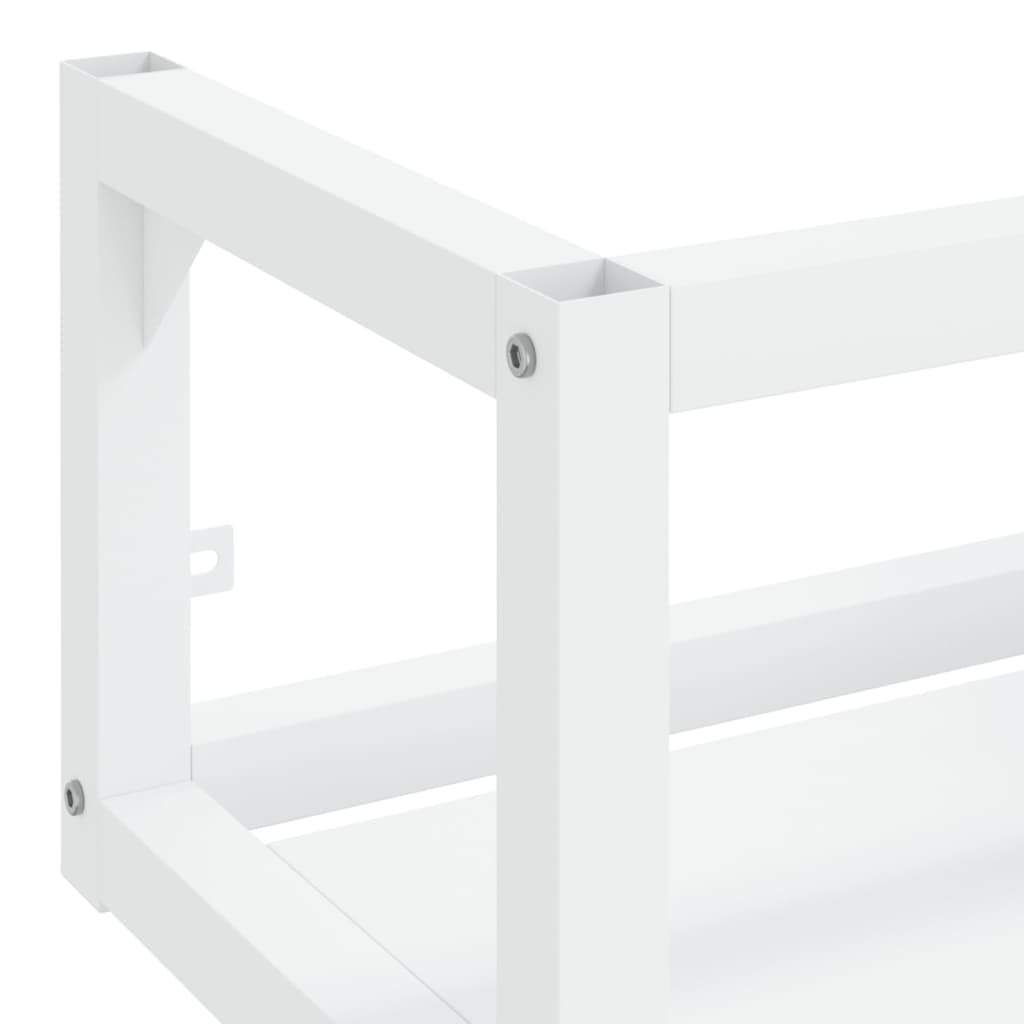 vidaXL Wastafelframe Wit - 46% Korting! | Wandmontage, 59x38x31 cm