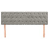 vidaXL Hoofdborden 2 st. Lichtgrijs Fluweel - 46% Korting!