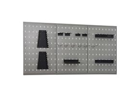 VidaXL Gaatjespaneel Wandmontage 3 st. 40x58cm Staal | 55% Korting!