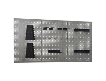 VidaXL Gaatjespaneel Wandmontage 3 st. 40x58cm Staal | 55% Korting!