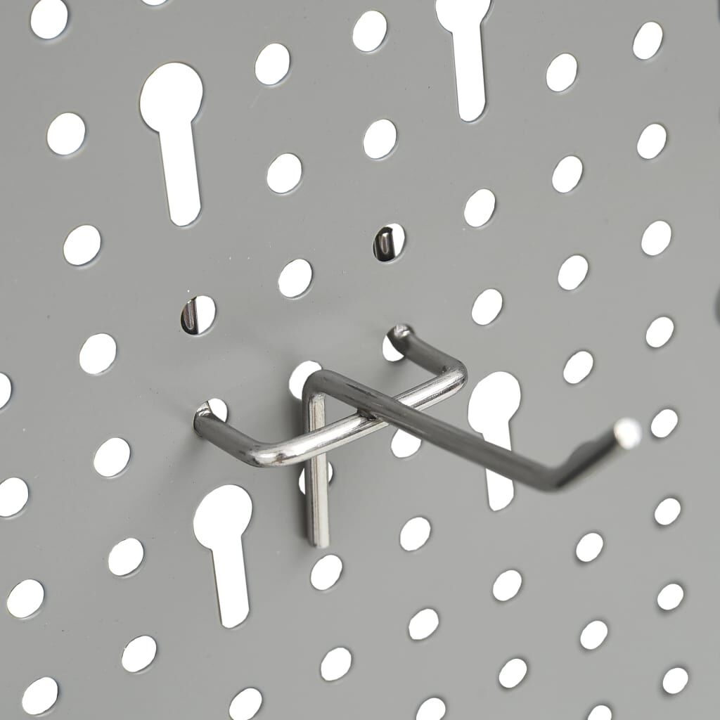 VidaXL Gaatjespaneel Wandmontage 3 st. 40x58cm Staal | 55% Korting!