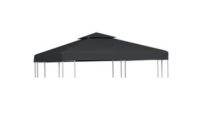vidaXL Vervangend Tentdoek Prieel 3x3m Donkergrijs - 40% Korting!
