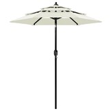 VidaXL Parasol 3-laags met Aluminium Paal (55% Korting!)