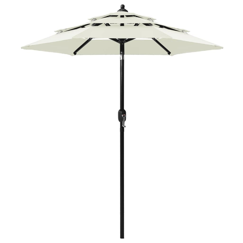 VidaXL Parasol 3-laags met Aluminium Paal (55% Korting!)