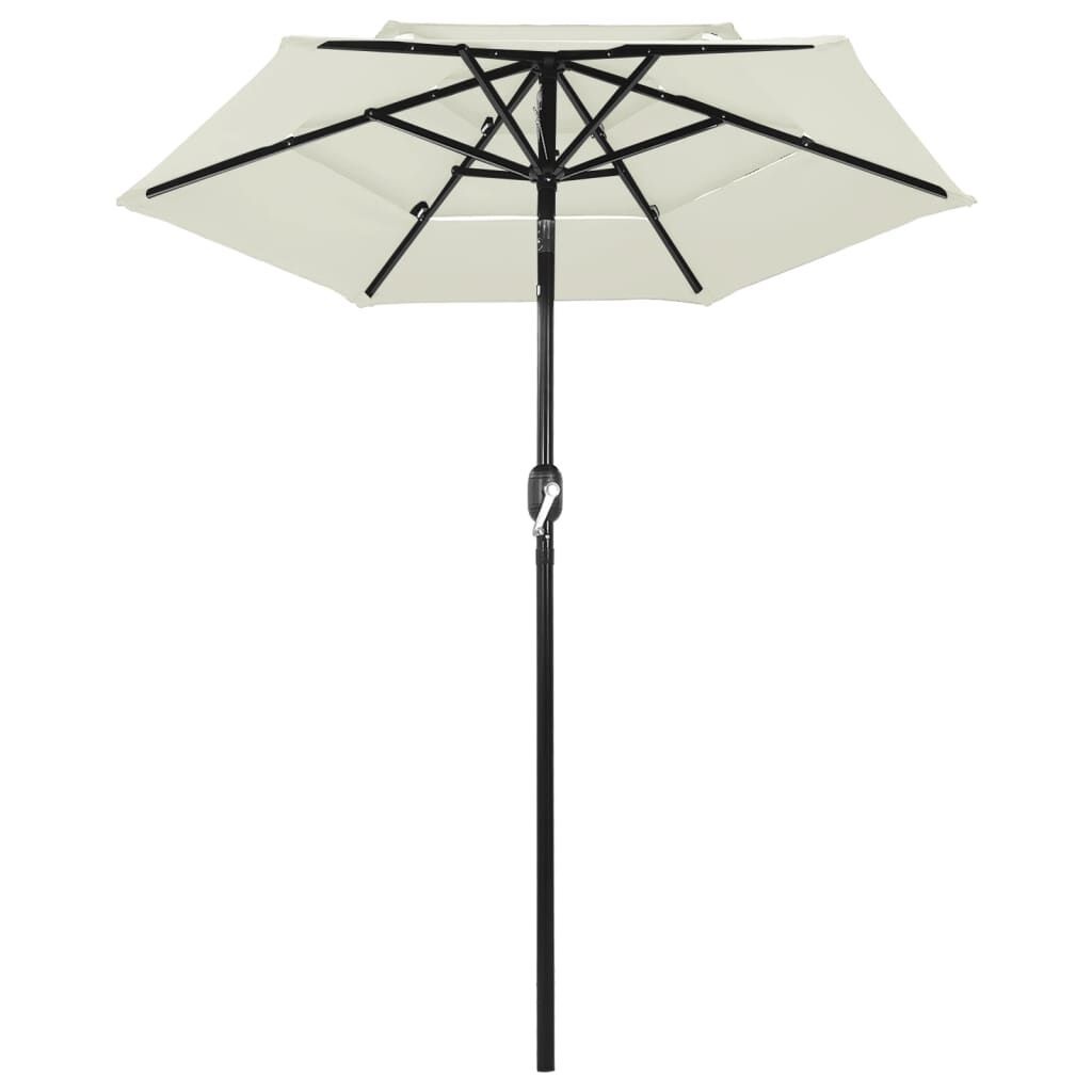 VidaXL Parasol 3-laags met Aluminium Paal (55% Korting!)
