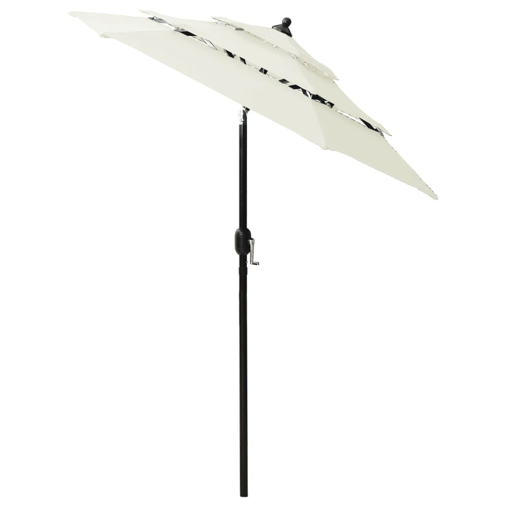 VidaXL Parasol 3-laags met Aluminium Paal (55% Korting!)