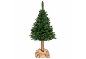 Kunstkerstboom 190 cm Spar met Houten Stam - 40% Korting!