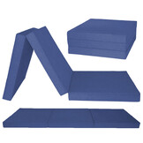 Logeermatras Navy Blauw - Opvouwbaar & Comfortabel - 40% Korting!