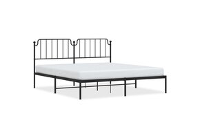 vidaXL Bedframe Metaal Zwart 180x200 cm | 40% Korting | Zo Goed Als Nieuw!