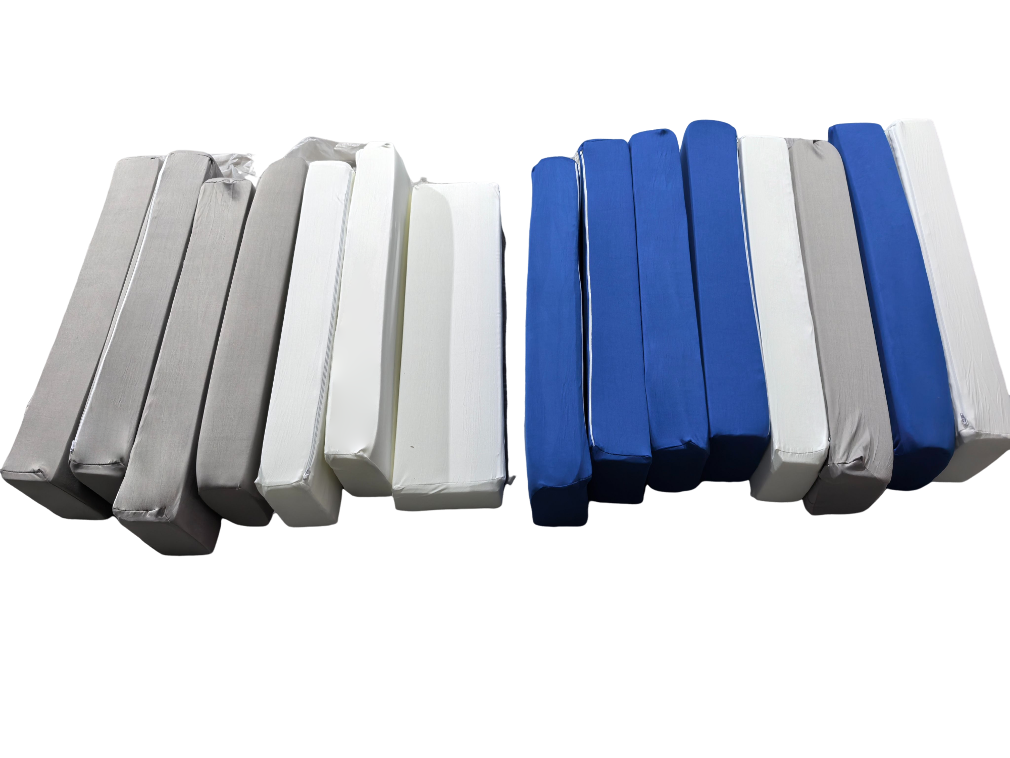 Jenga Soft Play Foam Blokken - 15-delig - Wit/Blauw/Grijs - 40% Korting!